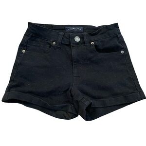 Aeropostale Women's High Waist Black Shorts
